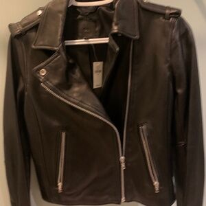 Gap Leather Moto Jacket